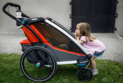 Спортивная коляска-трансформер для близнецов Thule Chariot Cross Duo