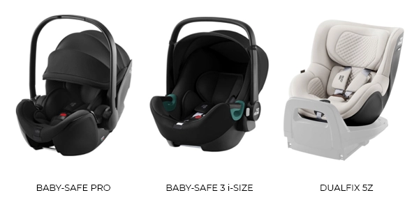 Совместимые кресла BABY-SAFE PRO, BABY-SAFE 3 i-SIZE и DUALFIX 5Z