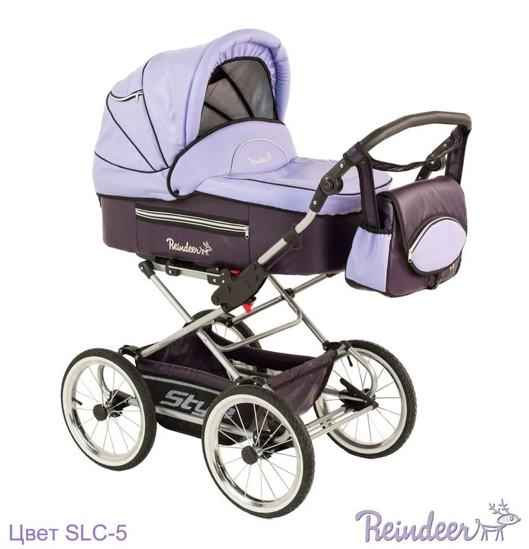 Детская модульная коляска 2 в 1 Reindeer Leather Violet (фиолетовый​), SLC 5201