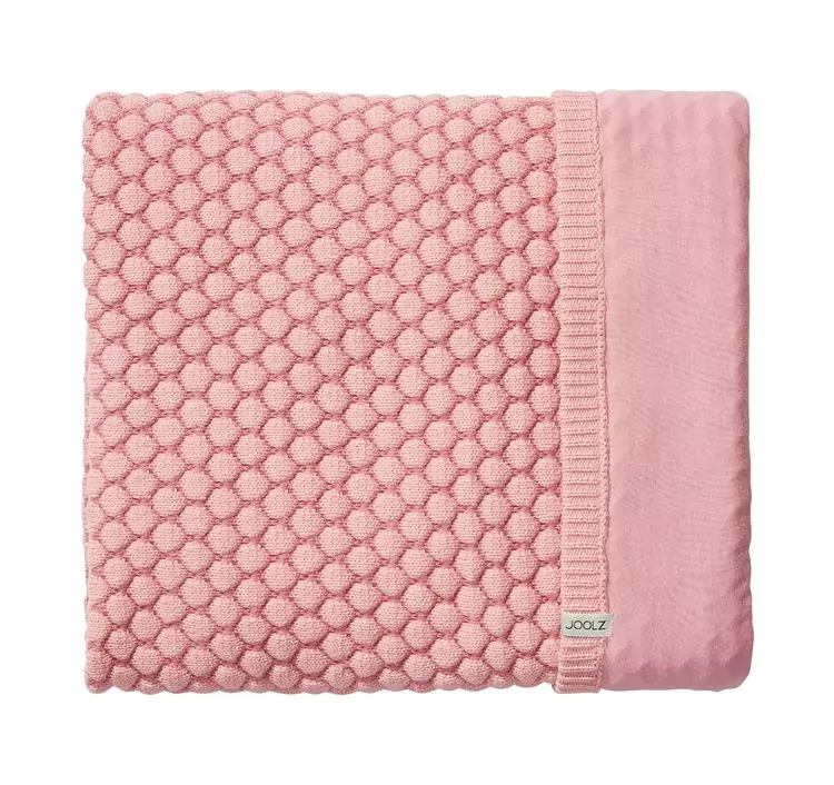Плед в кроватку или коляску для новорожденного Joolz Honeycomb Pink (розовый)