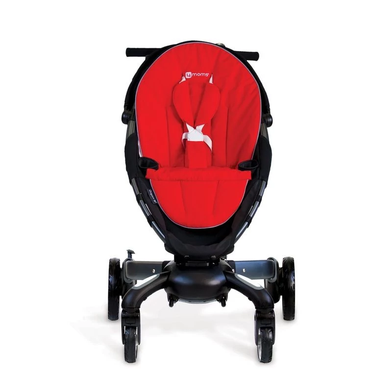 Яркий красный вкладыш в сиденье коляски Origami 4moms обеспечит малышу дополнительный комфорт и хорошее настроение !