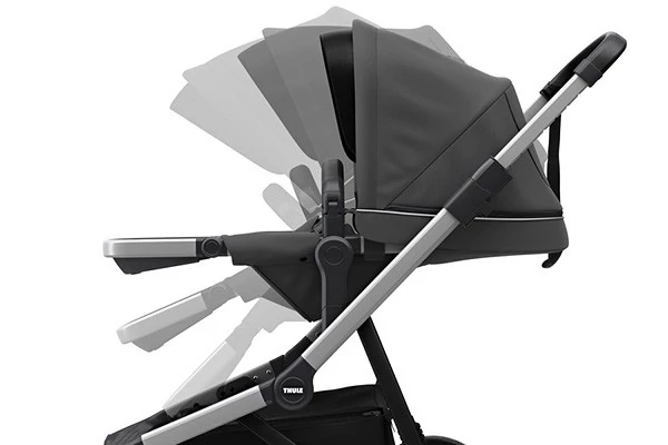 ​Детская коляска-трансформер 2 в 1 Thule Sleek + Bassinet, Shadow Grey