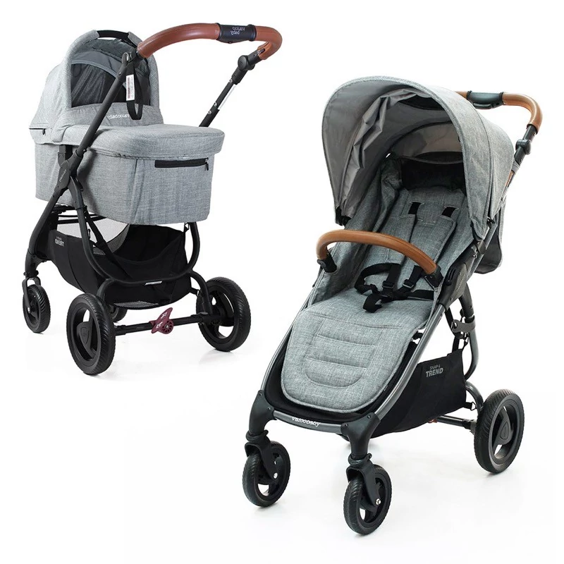 Детская коляска 2 в 1 Valco Baby Snap Trend 4, Grey Marle (Валко Бэйби Снап Тренд 2 в 1, светло-серая)