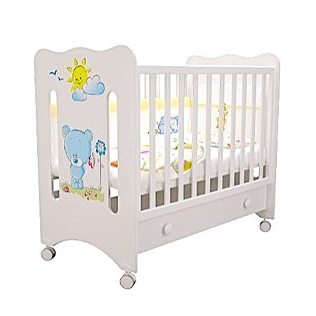 Вариант кроватки для новорожденных Laluca Ruslana на колесиках с ящиком