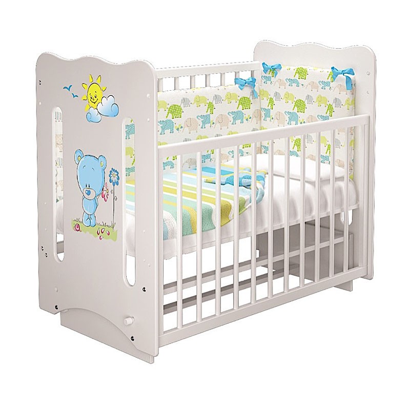 Вариант кроватки для новорожденных Laluca Ruslana с поперечным маятником