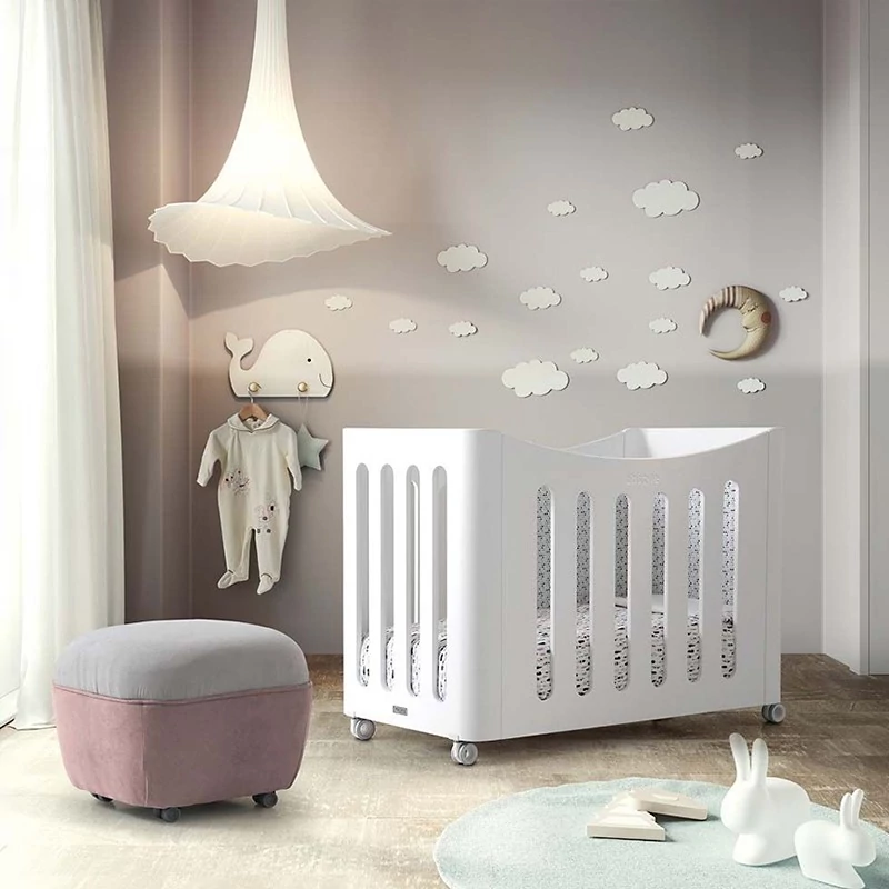 Кроватка для новорожденных и маленьких детей Micuna ​Bbstyle Relax, white