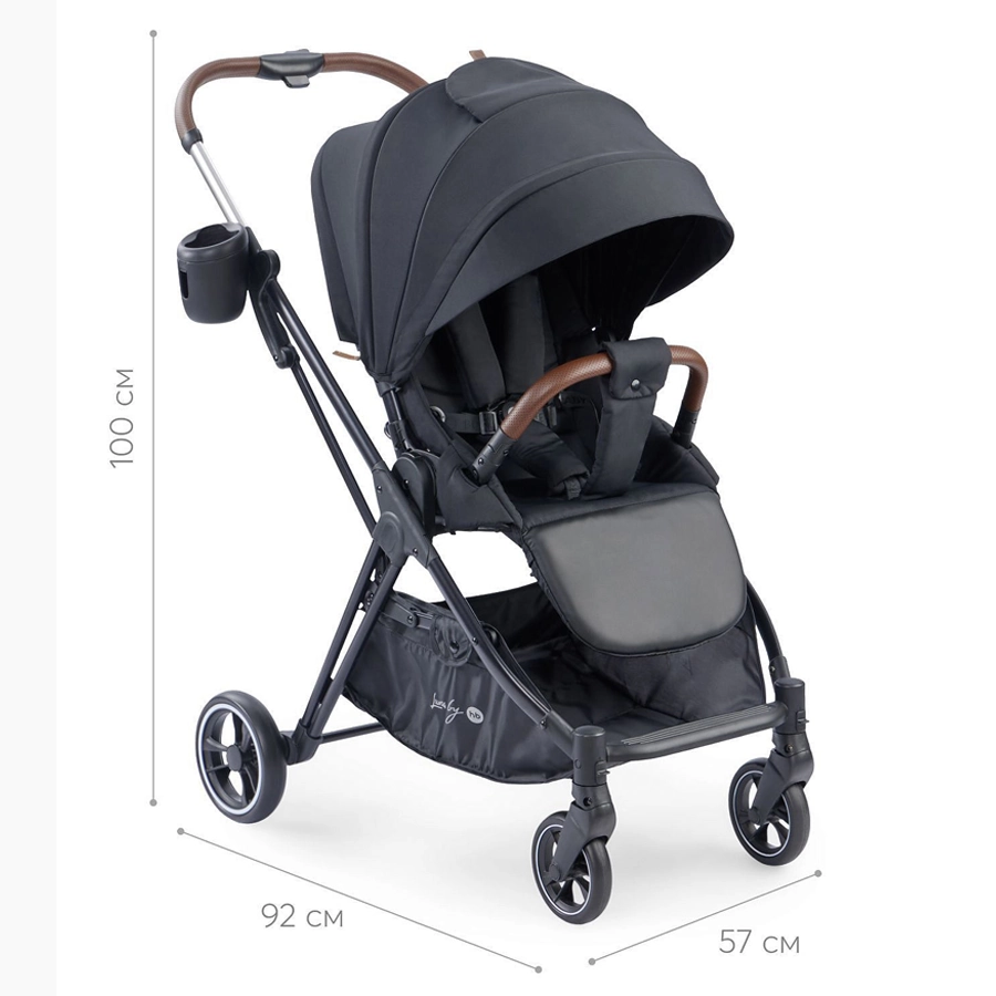 Коляска прогулочная Happy Baby Luna Jet Black | Купить в магазине Piccolo