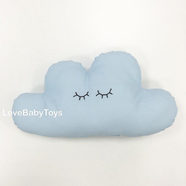 Бортик Облако малое голубого цвета LoveBabyToys