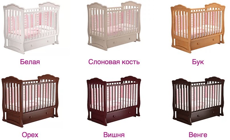 Увет кроватк серии милано в интернет магазине Piccolo в СПб