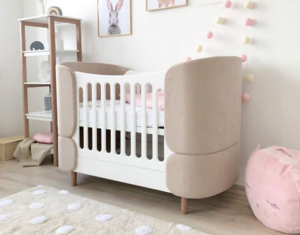 Детская кроватка для новорожденных с расширением до 7 лет Ellipse KIDI Soft