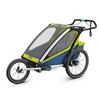 Спортивная коляска-трансформер для двойни Thule Chariot Sport-2, Chartreuse/Mykonos