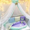 Балдахин на детскую кроватку для Новорожденного в комплекте с держателем и двойным креплением из коллекции "Цветные сны"