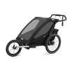Спортивная коляска-трансформер для двойни Thule Chariot Sport-2, Midnight Black