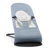 Кресло-шезлонг для новорожденных BabyBjorn Balance Cotton Jersey голубой с серым