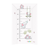 Пеленальная доска с изголовьем для новорожденного на кроватку Bebo Слоник розовый 80 см