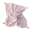 Плед для новорожденных LoveBabyToys с помпонами, Светло-розовый