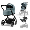 Коляска 3 в 1 Cybex Balios S Lux, TPE, Sky Blue с автолюлькой Aton B2 i-Size