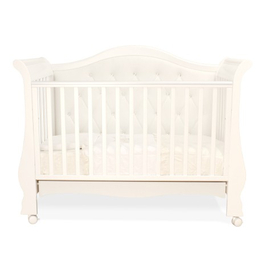 Кроватка для новорожденного Pali Prestige Vittoria со стразами Swarovski белая