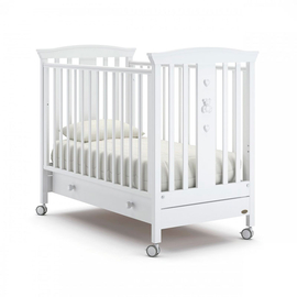 ​Кровать для новорожденного на колесиках Nuovita Fasto, белый