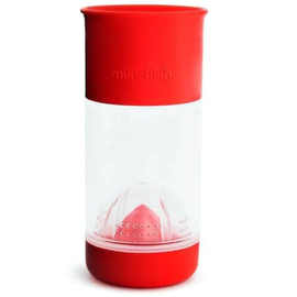 Munchkin поильник-непроливайка для фруктовой воды 360° 414 мл 12+ красный