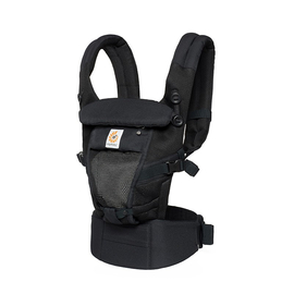 Рюкзак-переноска для новорожденных Ergobaby Adapt Cool Air Mesh в черном цвете Onyx Black