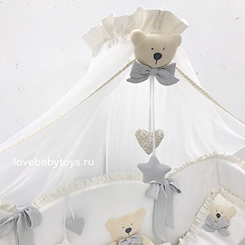 Балдахин к комплекту "Мишутка" LoveBabyToys, купить в Санкт-Петербурге в интернет магазине пикколо для Новорожденных