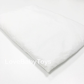 Детская ортопедическая подушка для новорожденных от LoveBabyToys из сатина, белая, размером 40 х 60 см
