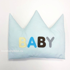 Бортик Корона из коллекции "Мятный кот" LoveBabyToys в кроватку новорожденному
