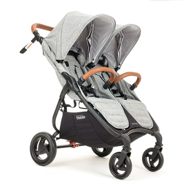 Детская прогулочная коляска для двойни и погодок Valco Вaby Snap Duo Trend (Валко Беби Снап Дуо), цвет цвет светло-серый (Grey Marle​)
