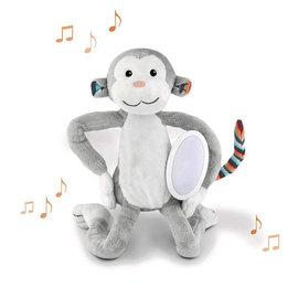 Мягкая музыкальная игрушка-комфортер с ночником Zazu, Обезьянка Макс