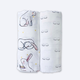 Муслиновые пеленки для новорожденных Заиньки/Глазки​ фирмы Mjölk