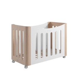 Кроватка для новорожденных и маленьких детей Micuna ​Bbstyle Relax, waterwood/white