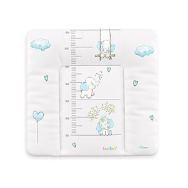 Широкий пеленальный матрас  с бортиками Bebo для новорожденного на комод 75×72 см