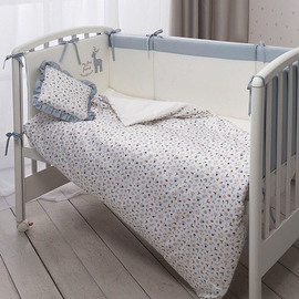 Комплект постельного белья для новорожденных Perina Little Forest Аквамарин