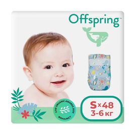 Детские подгузники  Offspring (3-6 кг), 48 шт, Сидней
