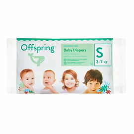 Детские подгузники  Offspring Travel pack (3-6 кг), 3 шт