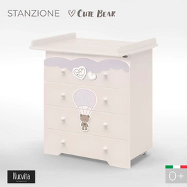 Пеленальный комод для детской комнаты Nuovita Stanzione Cute Bear
