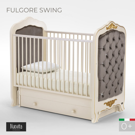 ​Кроватка для новорожденного с продольным маятником Nuovita Fulgore Swing