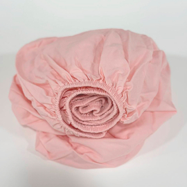 Простынь на резинке в кроватку новорожденному Bebo, Розовый