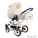 Коляска для ребенка 2 в 1 Reindeer Wiklina W6101 на раме с поворотными колёсами City, Beige&Print (бежевый с рисунком)