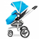 Коляска Silver Cross Eton Grey Surf 2, серая коляска для новорожденного на черной раме
