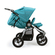 Прогулочная коляска для двоих деток Инди Бамблрайд 2018 голубого цвета
