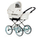Детская модульная коляска 2 в 1 Emmaljunga Mondial De Luxe, белый