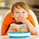 Детская тарелочка Munchkin порционная на присоске голубая (с 6 месяцев)