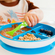 Детская тарелочка Munchkin порционная на присоске голубая (с 6 месяцев)