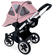 Летний солнцезащитный капюшон с встроенной москитной сеткой и несколькими окошками Bugaboo Donkey Breezy Soft Pink