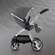 Модная прогулочная коляска EGG Anthracite & Chrome Chassis