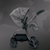 Модная прогулочная коляска EGG Camo Grey & Anodised Chassis​
