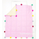Детский плед-одеяло стеганый с помпонами для новорожденных розовый размером 120 х 100 см от LoveBabyToys