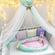 Балдахин на детскую кроватку для Новорожденного в комплекте с держателем и двойным креплением из коллекции "Цветные сны"
